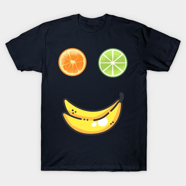 The funny fruit face T-Shirt by Imutobi